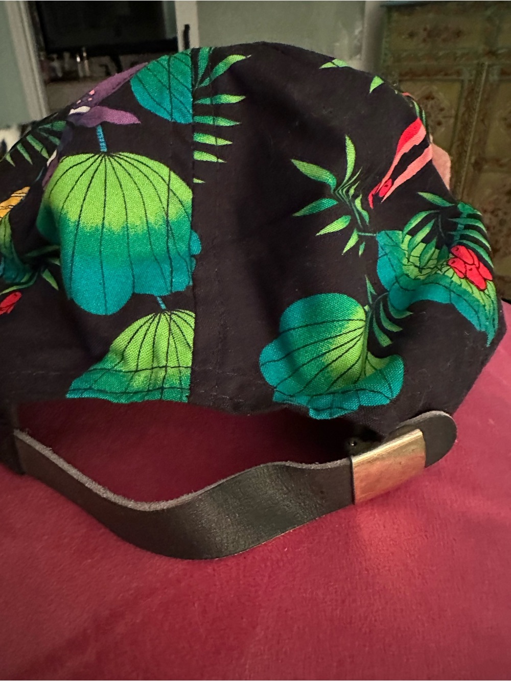 Jimmy Buffett's Margaritaville Black Tropical Baseball Hat - Picture 8 of 9